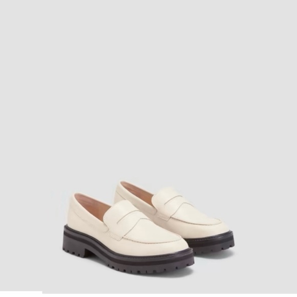 Everlane Shoes - Everlane Loafers Parchment Cream Size 7